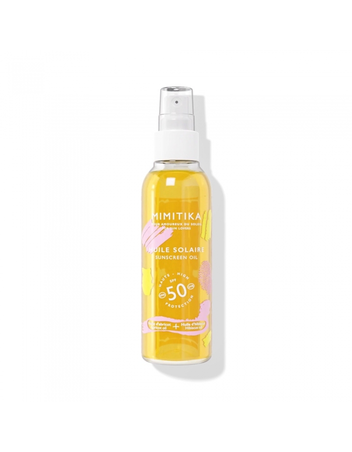 huile solaire protectrice spf50 mimitika