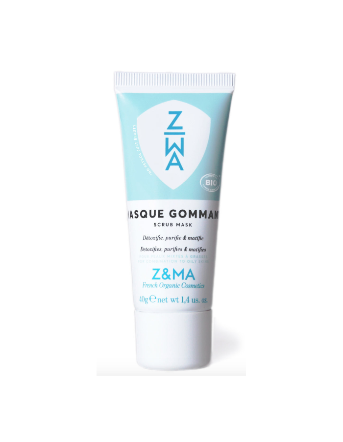 masque gommant purifie detoxifie matifie z&ma marque francaise corner de sophie biarritz soin visage argile