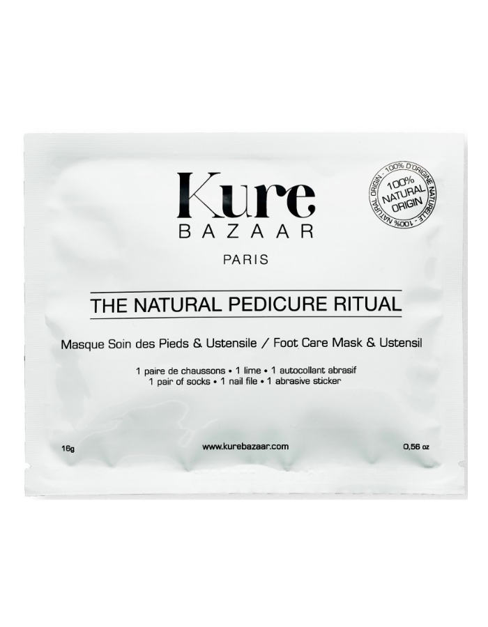 Kit pedicure ustensiles pieds kure bazaar bio naturel masque chaussette cuticules hydratant doux lime